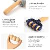 3 Piece Wooden Massage Roller Set with Handle, Portable Manual Muscle Roller for Back, Neck, Legs, Pain Relief & Deep Tissue Massage, Suitable for Home, Travel, Office and Gym Use view 4