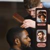 4-Piece Natural Wood Men's Beard Brush and Comb Gift Set - Premium Beard Grooming Kit with Styling Boar Bristle Brush, Barber Tools for Valentine's Day Christmas Gifts view 4