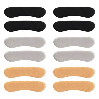12 Pcs Heel Grips for Ladies Shoes Too Big, Slingback Heel Grips, Self Adhesive Gasket Three Colors, Suitable for Loose Shoes to Prevent Friction Shoe Inserts for Shoes Too Big and Slipping