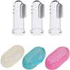 Finger Toothbrush Pp Box 'S Portable Finger Toothbrush Small Tongue Cleaning Brush Thumb Toothbrush Box Convenient and Practical view 1