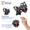 Divorced AF Cake Topper - Divorced Party Cake Supplies - Newly Single - Officially Done Divorce Party Decoration - Black Glitter view 2