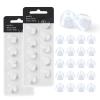 20 Pcs Hearing Aid Domes for Oticon Replacements 8mm Hearing Aid Accessories Double Vent Domes Compatible with Oticon Minifit view 1