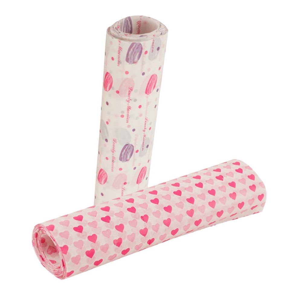 COLLBATH 200pcs Wax Paper Sheets Baking Paper Food Wrap Greaseproof Nonstick for Pastry Liners Sandwich Wrapping and Valentine Day