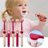 Toothbrush, Pack of 5, Soft, Divine Baths, Efficient 3-Sided Children's Toothbrush for 1-12 Years, Children's Toothbrushes and Gum Care, Easy to Grip and Others view 4