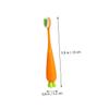 BAZEITFLOW 6pcs Manual Toothbrush Soft Bristle Carrot Design Gentle Gum Massage Lightweight Portable for Oral Care Travel Use view 2