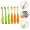 BAZEITFLOW 6pcs Manual Toothbrush Soft Bristle Carrot Design Gentle Gum Massage Lightweight Portable for Oral Care Travel Use view 4