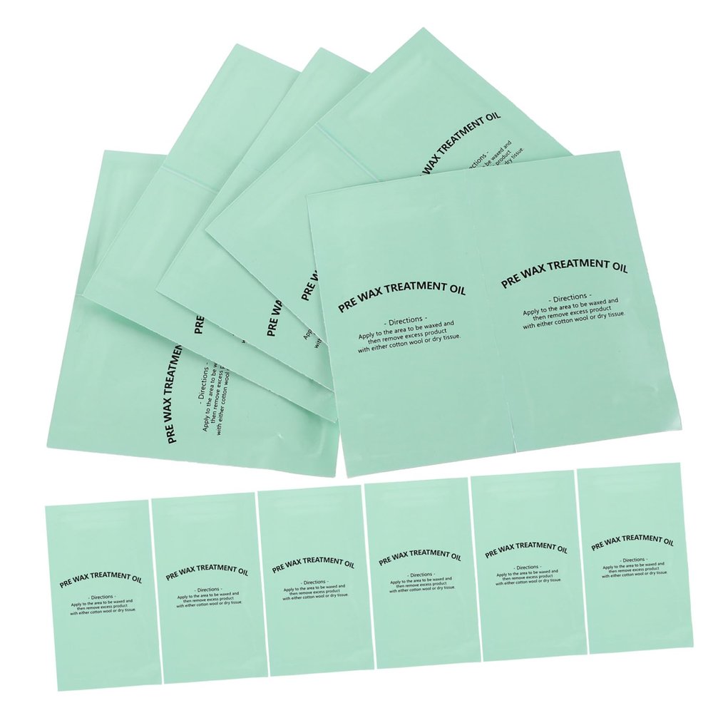 BIUDECO 50pcs Pre-wax Cleansing Wipes for Women Body Waxing Care before Waxing Cleansing Oil Wipes Individually Wrapped