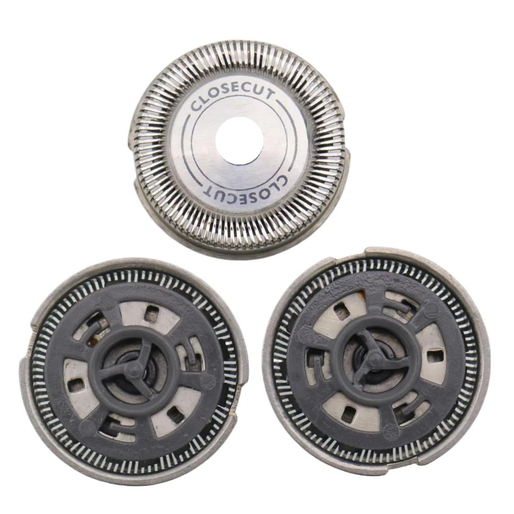 3pcs Replacement Shaver Head Compatible for Philips HQ56 HQ55 HQ4+ HQ3 Reflex Plus HQ6843 HQ300 HQ64 HQ916 CloseCut Shaver Heads