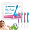 10PCS Disposable Toothbrush with Toothpaste,5-in-1 Portable Mini Toothbrushes Individually Wrapped Oral Care Set with Floss, Tongue Scraper & Pick,Mixed Flavors for Fresh Breath,Ideal for Camping Work view 1