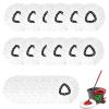 20PCS Spin Mop Replacement Head,100% Microfiber Mop Heads Replacements Compatible with Triangle Spin Mop,360 Degree Round Spin Mop Replacement Head for Easy House Cleaning Floor Mopping view 1