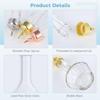Tool For Bartenders, Home, Professional Bar, 50 Ml Bitters Pourer, 3 Pcs Bitters Dropper Bottles, Lead-Free Glass Bitters Bottles, 1.7 Oz Bitters Bottle With Dasher Top, Cocktail Mixing view 3
