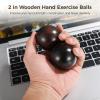 2 Pcs Baoding Balls, Blackwood Hand Exercise Balls With Case, Hand Grip & Massage Tools For Finger Dexterity view 4