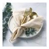12pcs Silver Grey Cotton Napkins 41x41cm Rustic Cheesecloth Table Linens for Weddings Parties & Events Soft Fabric Gauze Towels Elegant & Versatile Dining Essentials view 2
