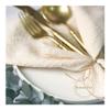 12pcs Silver Grey Cotton Napkins 41x41cm Rustic Cheesecloth Table Linens for Weddings Parties & Events Soft Fabric Gauze Towels Elegant & Versatile Dining Essentials view 4