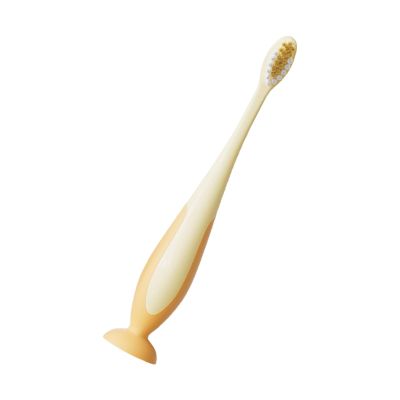Anti Fall Kids Toothbrush with Suction Base Gentle Bristles for Children 2-12 Years Ergonomic Grip Random Color Suction Base Toothbrush for Brushing