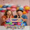American Sweets Gift Box USA Candy Assortment, Mix of 50 Chewy & Sour Favorites By Simway Sweets view 3