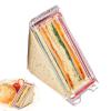 Sandwich Container - Reusable, Triangle Sandwich Box | Transparent Sandwichh Wedge Box, Boxes And Lunch Wedgee For Both Men And Women To Enjoy Birthdays, Thanksgiving view 1