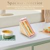 Sandwich Container - Reusable, Triangle Sandwich Box | Transparent Sandwichh Wedge Box, Boxes And Lunch Wedgee For Both Men And Women To Enjoy Birthdays, Thanksgiving view 3