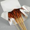 100 Pack Foil Hamburger Wrappers - 6.3x10 Inch Foil Hot Dog Bags,sandwich bags,Greaseproof Paper Thermal BBQ Bag for Burgers,Hot Dog,BBQ,Fast Food,Takeout (White, 6.3"x1.57"x10.23") view 4