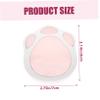 GANAZONO Portable Contact Lens Case with Mirror, Sturdy Abs Material Cat Claw Shape, Protects Eyes from Damage, for Outdoor and Class Use, Compact Travel Cosmetic Lens Container view 2