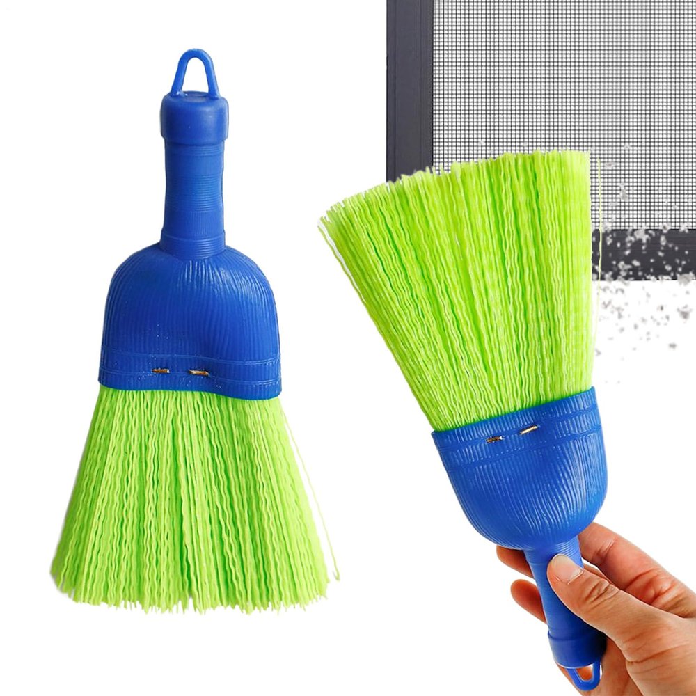 Whisk Broom 2-Piece Portable Soft Bristle Ergonomic