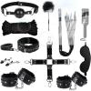 11 Pieces Of Black Leather Sports Set, Comfortable And Soft Adjustable Set Accessories, Quick Drying And Sweat Absorbing Pilates Equipment view 1