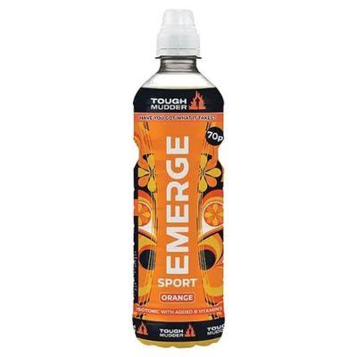 Emerge Isotonic Sport Orange Energy Drinks Pack of 12 x 500ml