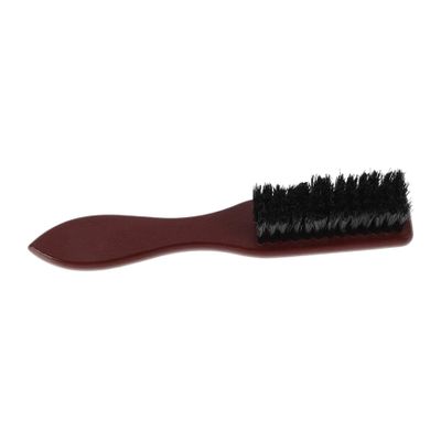 Beavorty Portable Wooden Beard Care Brush for Men with Nylon Bristles and Vintage Brown Finish, for Beard Cleaning and Hair Styling, for Daily Grooming