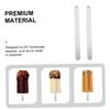 BAZEITFLOW 50 Pcs Acrylic Ice Cream Lolly Sticks for Children with Rounded Edges, Safe to Use and Portable DIY Supply for Handicrafts Making and Ice Cream view 3