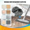 Mop Replacement Pads Wet Or Dry Sweeping Cloths Cleaning Refill view 3