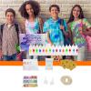 Arroopu Tie Dye, Tie Dye Kit for Towels, Fabric Art Set Crafting Paint for Hats Scarves Socks Clothing Towels School Beginner Outdoor Family Adults view 2