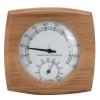 BOSREROY Wood Sauna Thermometer Gauge, Accurate Humidity Temperature Fahrenheit Monitor, Easy Home Steam Room Installation, Clear Display Hygrometer High Resistant