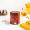 THE VEDAS CACAO TEA TIN | Herbal Tea | 100% Natural Ingredients | Tea Gift Luxury Tin | 20 HANDSTITCHED COTTON TEABAGS view 1