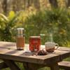THE VEDAS CACAO TEA TIN | Herbal Tea | 100% Natural Ingredients | Tea Gift Luxury Tin | 20 HANDSTITCHED COTTON TEABAGS view 3
