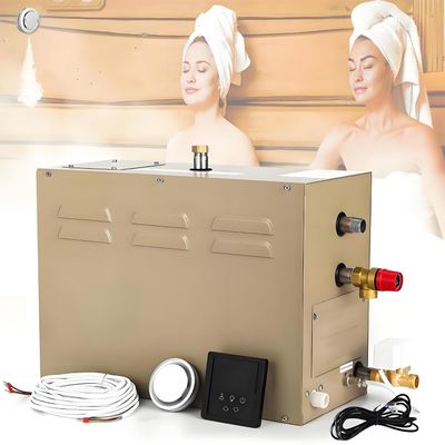 COAKUE 6KW Shower Steam Generator for 212CBFT/6m Space,Bath 30 min to 12 Hours,Automatic Descaling,with Water Shortage and Overheating Protection 9kW