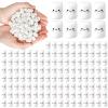 Fiwochic 100 Pcs Fake White Marshmallow Bulk Mini Marshmallow Decorations Small Fake Candy Charms Tiny Cute Kawaii Artificial Sweet Candy Charm for DIY Crafts Making Gifts (Resin,Smile) view 1