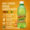 Africa Select Bigga Ginger Beer 600ml Bottles (Pack of 12) | Authentic Jamaican Soda & Carbonated Soft Drink Multipack | Spicy Fizzy Beverage view 2