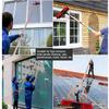12m rod/35cm brush head large extendable window cleaning pole 10m window brush solar panel cleaner conservatory roof cleaner Washing equipment easy to install, convenient view 4
