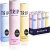 TRIP Mindful Blends - Mixed Pack Sparkling Soda with 1440MG Magnesium + Lions Mane + Chamomile + Lemon Balm. Low Calorie and Vegan (Pack of 12 x 250ml) view 1