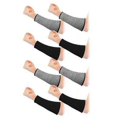 Osmond 4 Pairs Cut Sleeve Arm Protection Sleeves Level 5 Protection Safety Protective Sleeves for Men Women