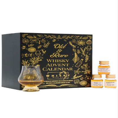 Old & Rare Whisky - 2025 Edition 25 Day Advent Calendar | 25 Hand-Selected Old & Rare Whiskies | Enjoy An Incredible Whisky For Each Day Of The Festive Period | Includes Glencairn Tasting Glass