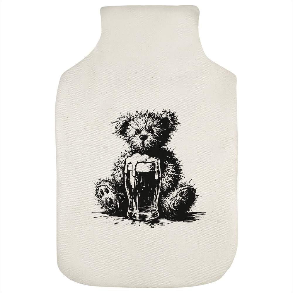 Azeeda 'Teddy & Ginger Beer' Hot Water Bottle Cover (HW00044739)