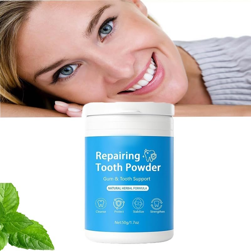 Teeth Restoration Mineral Powder, Enamed Repair Strengthening, for Deep Cleaning Coffee and Tea Stains Fresh Breath Gum CareSensitivity Relief, Long-Lasting Fresh Breath (1PCS)