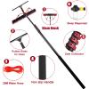Telescopic Roof Cleaning Brush7.2m Pole with Water Connector Window Squeegee & Soap Dispenser for Solar Panels Roofs & Verandas55cm Wide Brush for Easy Cleaning view 3