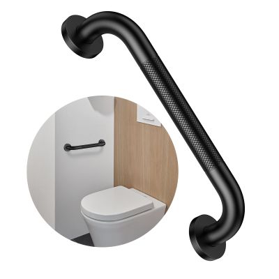 12 Inch Anti Slip Shower Grab Bar, Munzong Oil Rubbed Black Bathroom Grab Bar for Bathtubs and Showers, Knurled Handicap Balance Bar,Safety Hand Rail Support Elderly Senior Assist Bath Handle