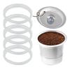 5 Pack Silicone Gaskets Compatible with Keurig Stainless Steel Lid, Reusable Gasket Ring Replacement Silicone Seals for Keurig Coffee Filter (5) view 1