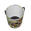 Sushi Dill Pickles Printing Circular Storage Hamper Easy-Carry Handles, Perfect For Christmas, Fits In Any Room view 3