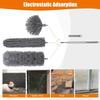 Feather Duster Extendable, Dusters for Cleaning Kit with Telescoping Extension Pole 100 Inch, Long Handled Duster for Cleaning Cobwebs Ceilings Fans, Reusable Bendable (Grey) view 3