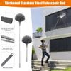 Feather Duster Extendable, Dusters for Cleaning Kit with Telescoping Extension Pole 100 Inch, Long Handled Duster for Cleaning Cobwebs Ceilings Fans, Reusable Bendable (Grey) view 4