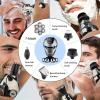 7D Electric Head Shaver for Men 5-in-1 Bald Head Grooming Kit with Beard Trimmer, Nose Hair Clipper, Facial Cleansing Brush & Exfoliating Scrubber,Waterproof, Rechargeable & Cordless Shaver view 3